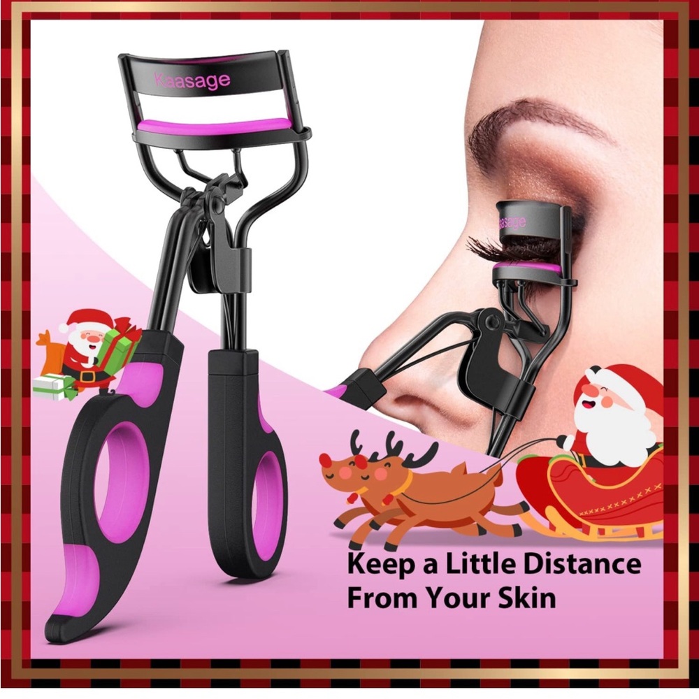Kaasage Eyelash Curler with Pads Lash Curler Silicone Perfect Curl in 5 Seconds